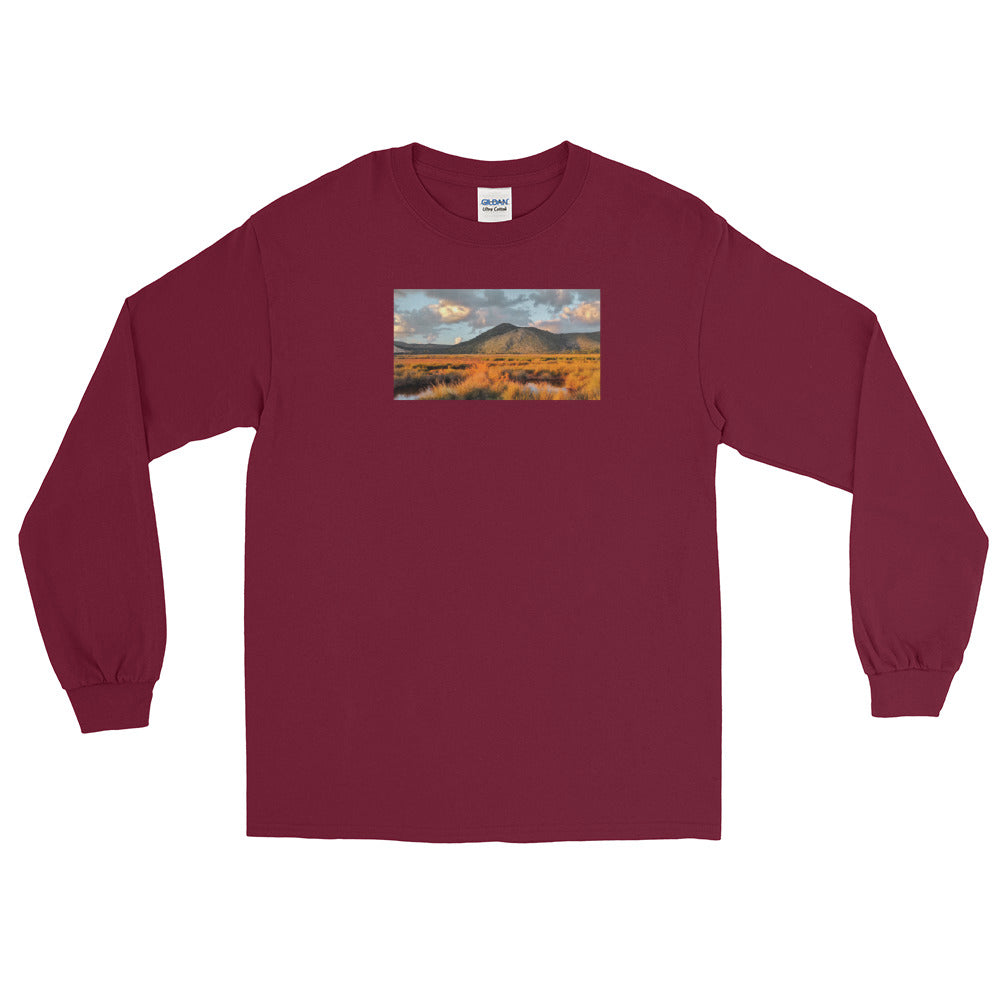 Men’s Long Sleeve Shirt/western landscape