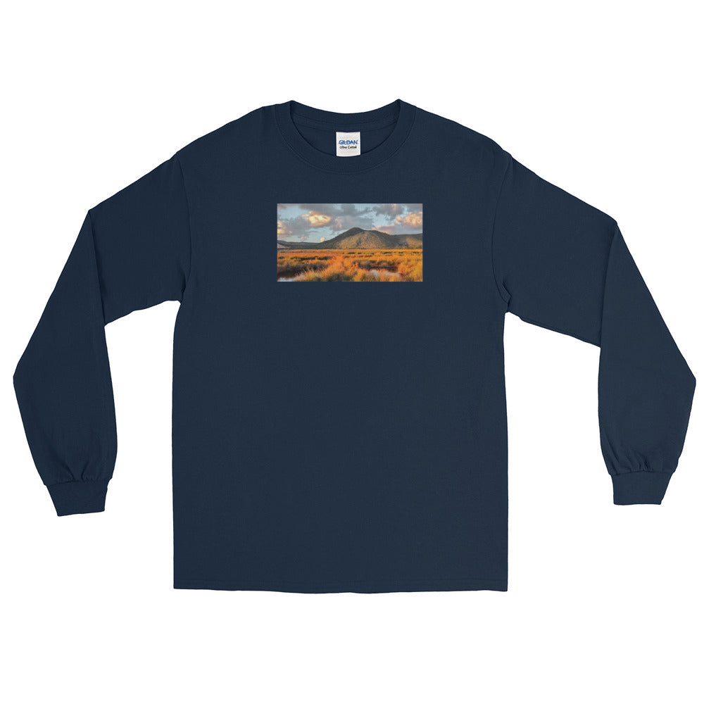 Men’s Long Sleeve Shirt/western landscape