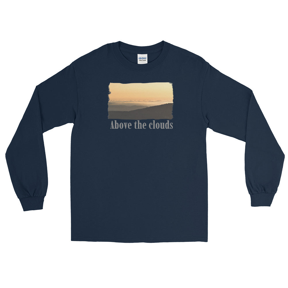 Men’s Long Sleeve Shirt/Above The Clouds/Personalised