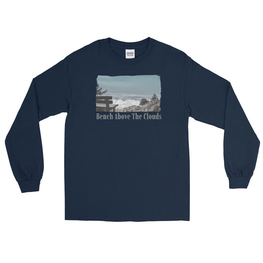 Men’s Long Sleeve Shirt/Bench Above The Clouds/Personalised