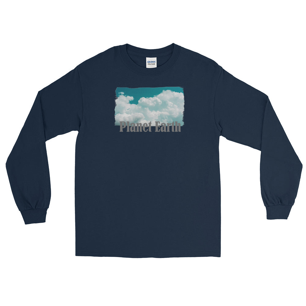 Men’s Long Sleeve Shirt/Planet Earth/Personalised