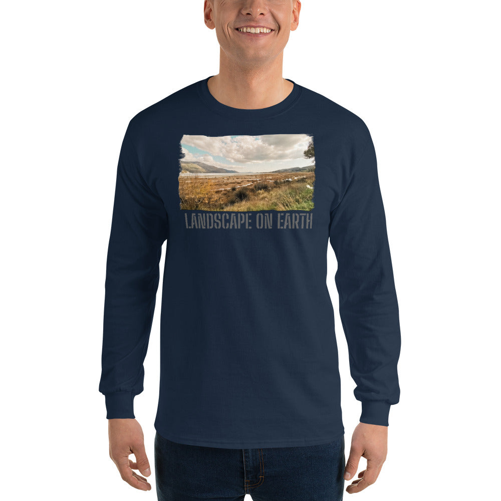 Men’s Long Sleeve Shirt/Landscape On Earth/Personalised