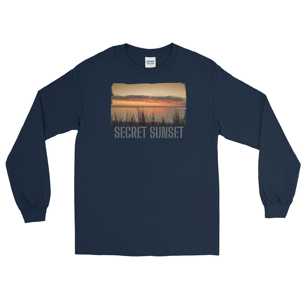 Herren Langarmshirt/Secret Sunset/Personalisiert