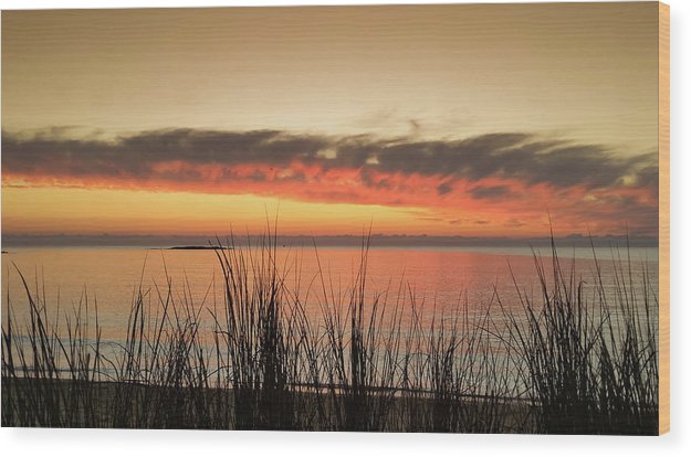 Moody sunset - Wood Print