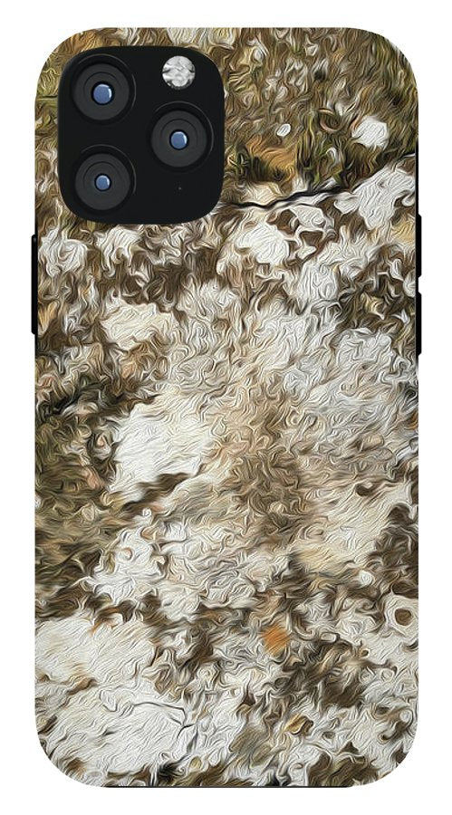 Natural Lichen On Stone-Oil Effect - Phone Case - Enet Images