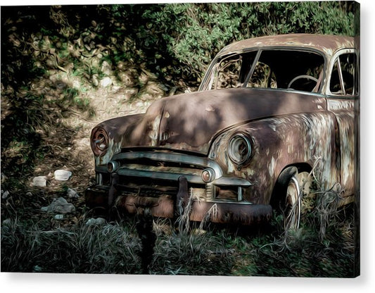 Old Car - Acrylic Print