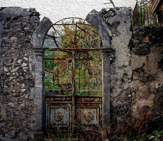 Old Gate since 1896 Oil Effect - Art Print