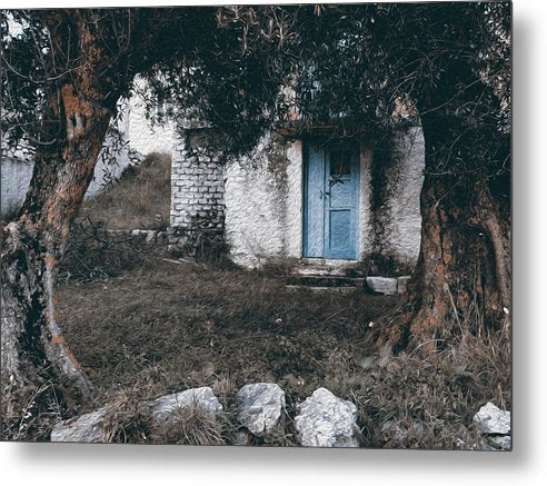 Old House Among The Olive Trees - Metal Print
