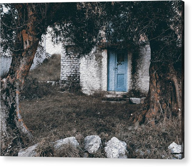 Old House Among The Olive Trees - Acrylic Print