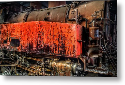 Alte Lokomotive - Metallbild