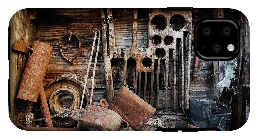 Old Tools In The Olive Grove - Phone Case - Enet Images