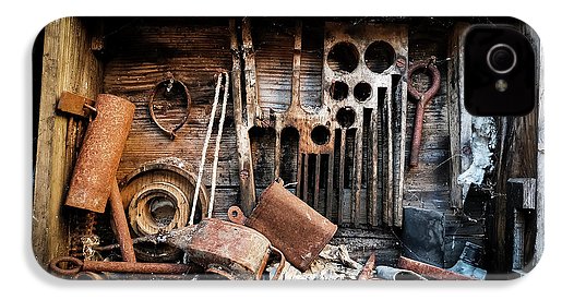 Old Tools In The Olive Grove - Phone Case