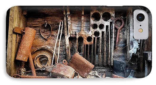 Old Tools In The Olive Grove - Phone Case - Enet Images