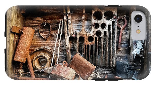 Old Tools In The Olive Grove - Phone Case - Enet Images