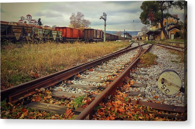 On The Old Rails - Acrylic Print