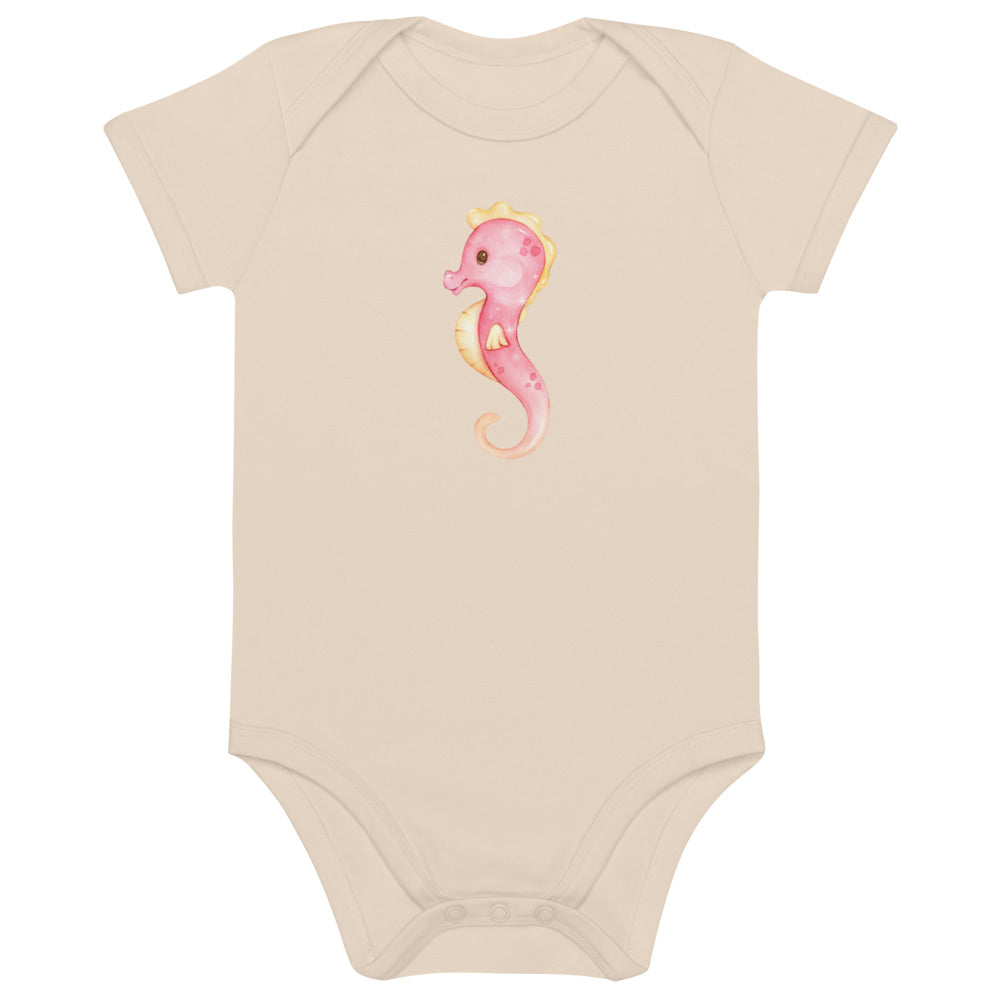 Baby-Body aus Bio-Baumwolle/Hippocampus