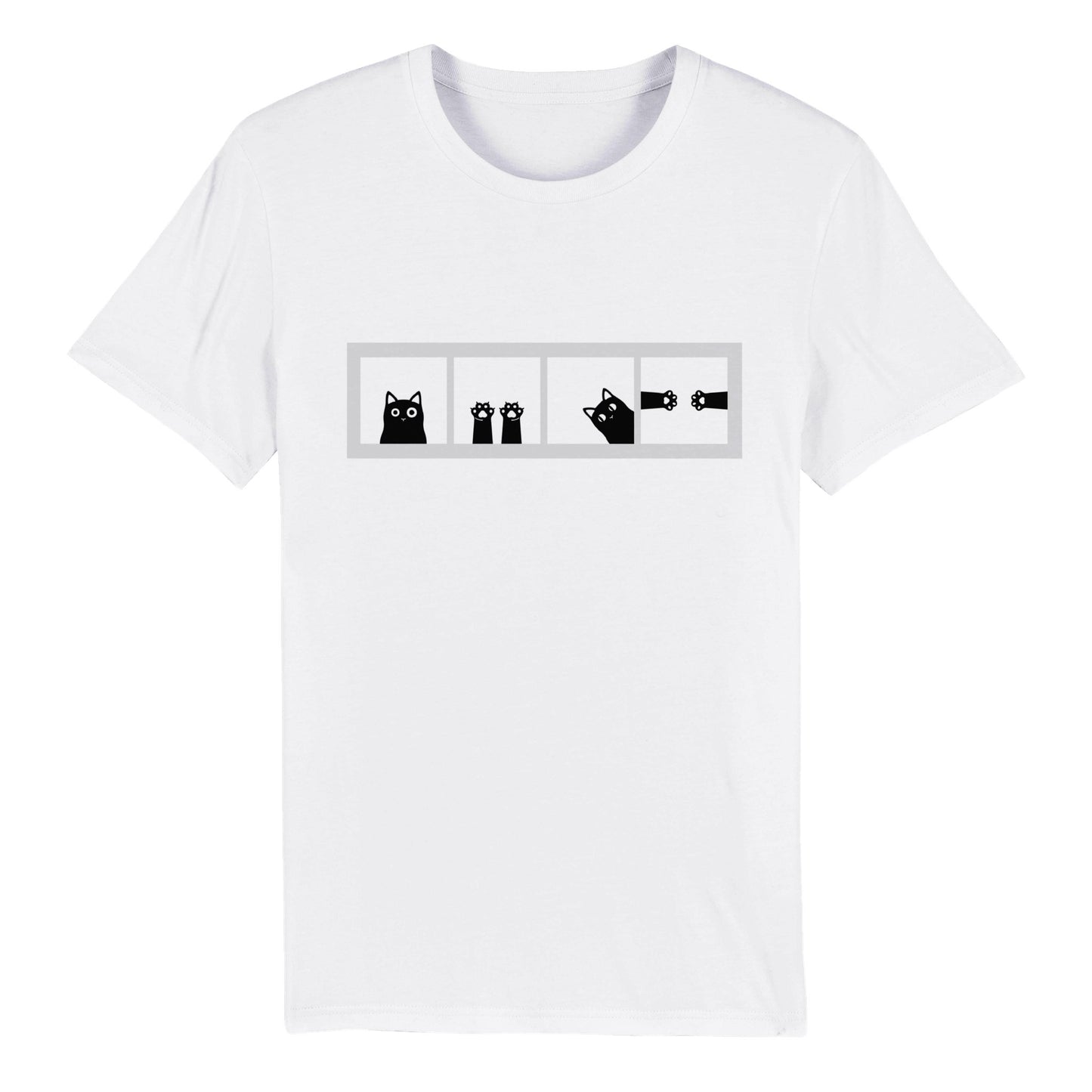 100% Organic Unisex T-shirt/Cat-Windows