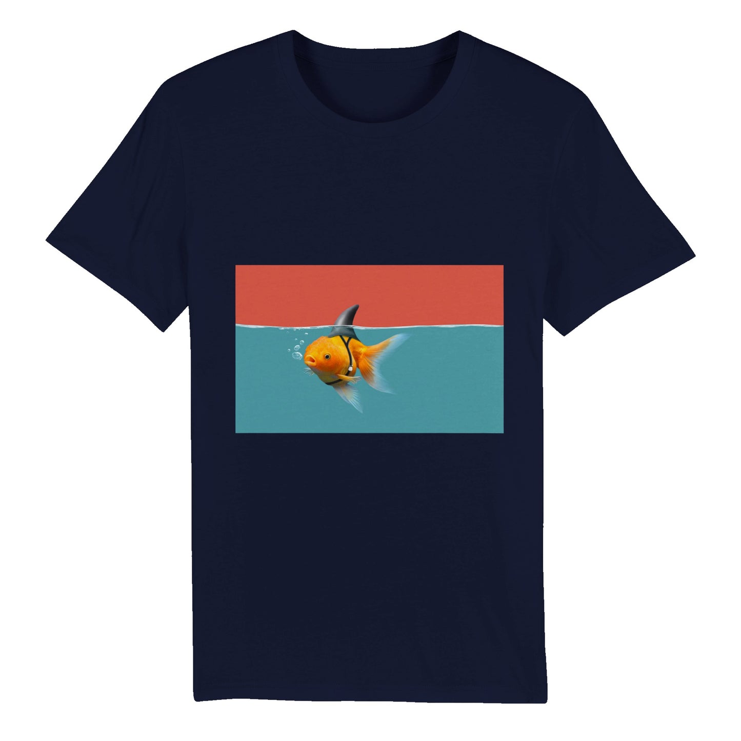 100% Organic Unisex T-shirt/Fish-Shark