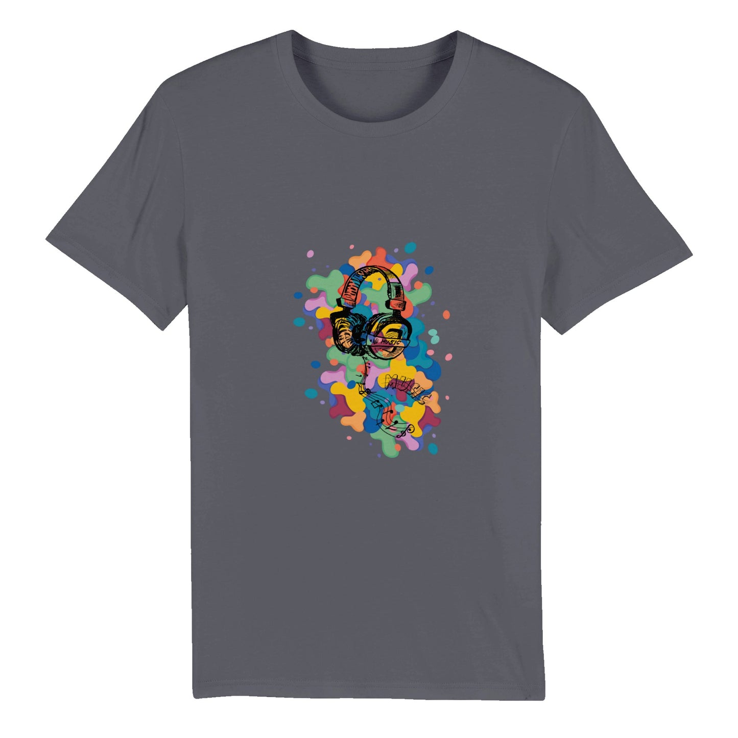100% Organic Unisex T-shirt/Music-Color