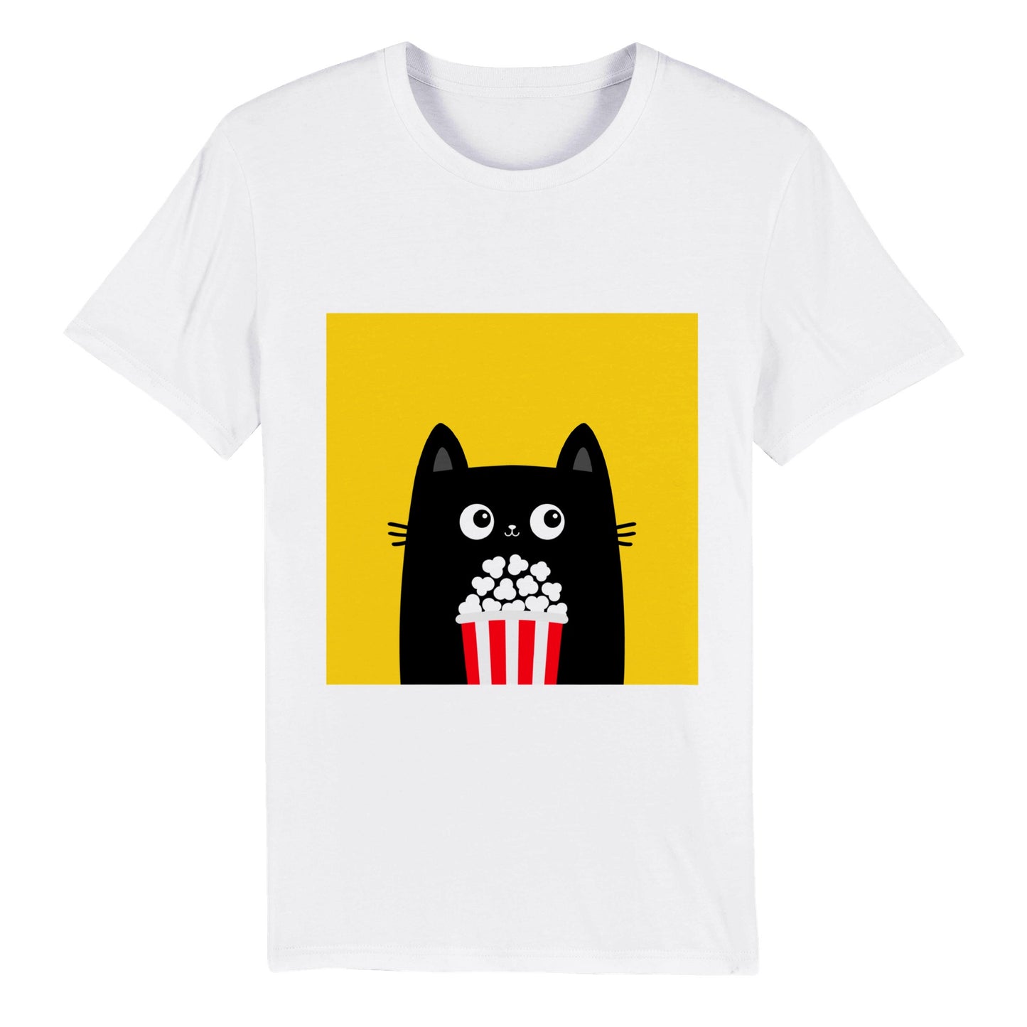 100% βιολογικό Unisex T-shirt/Cat-PopCorn