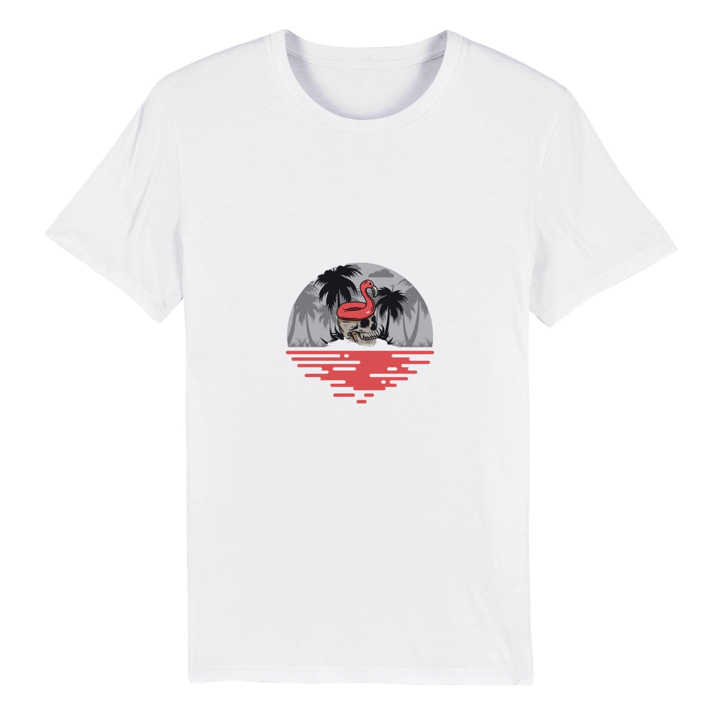 100% Organic Unisex Crewneck T-shirt/Flamingo-Summer