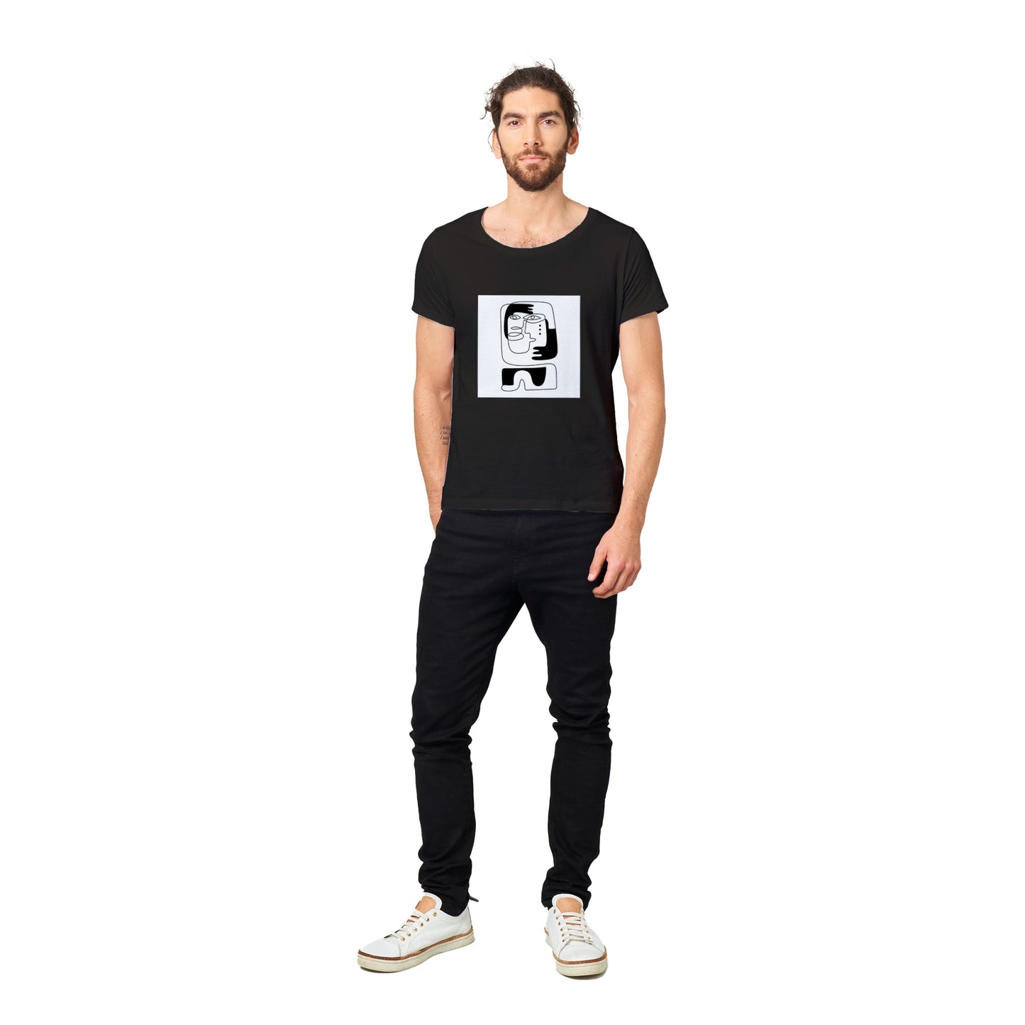 100 % Bio-Unisex-T-Shirt/Abstrakt-Liebe