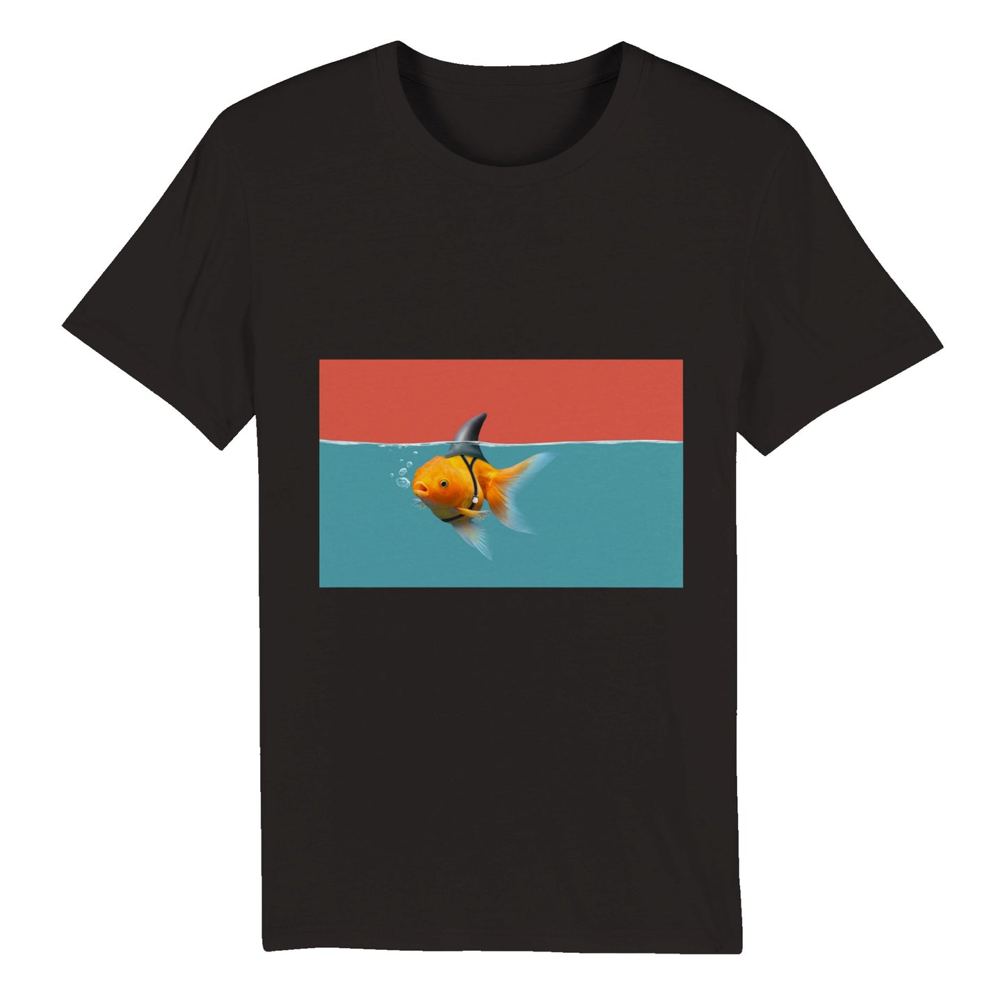 100% Organic Unisex T-shirt/Fish-Shark