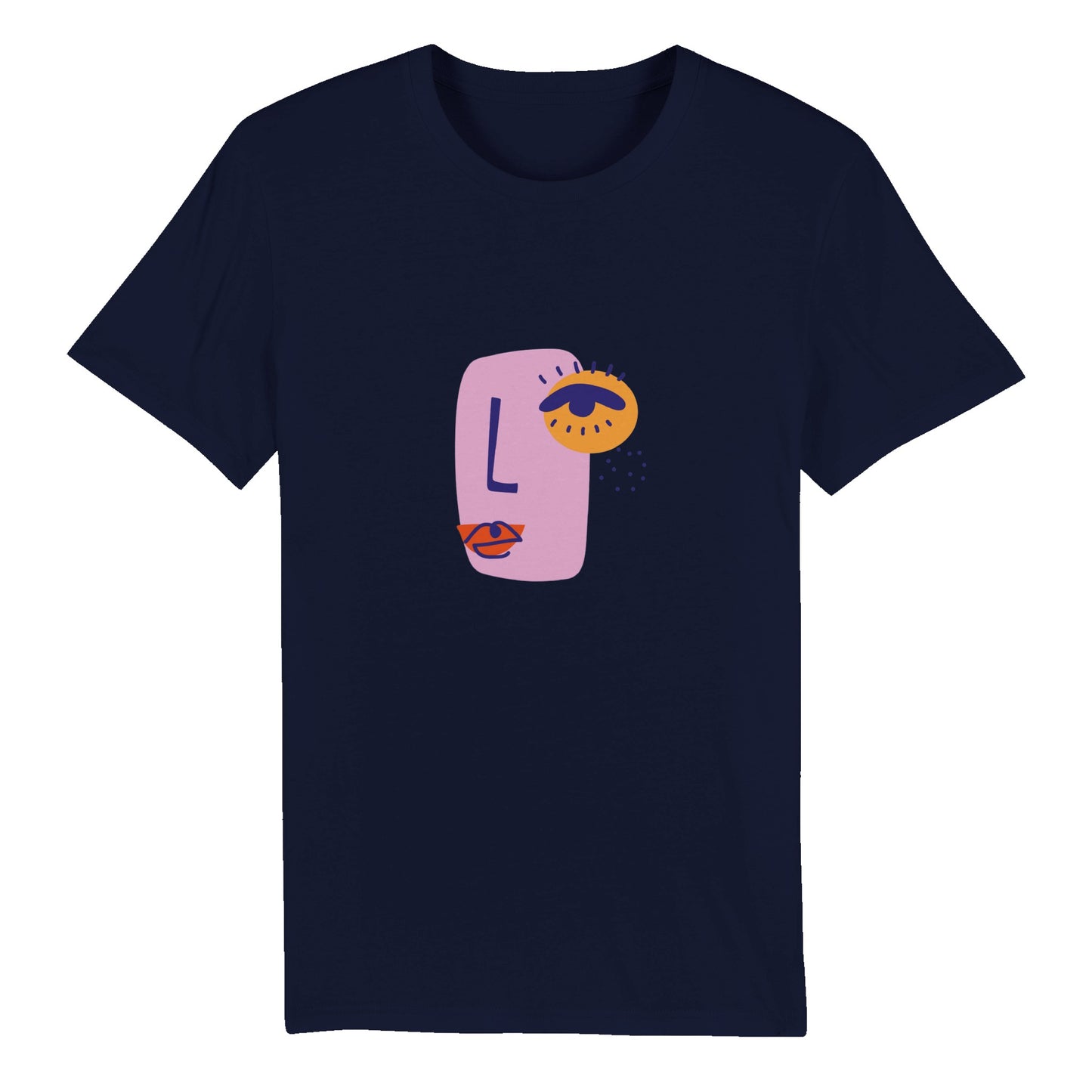100% Organic Unisex T-shirt/Abstract-Face