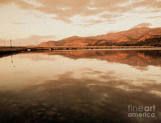 Reflections at the lagoon - Art Print