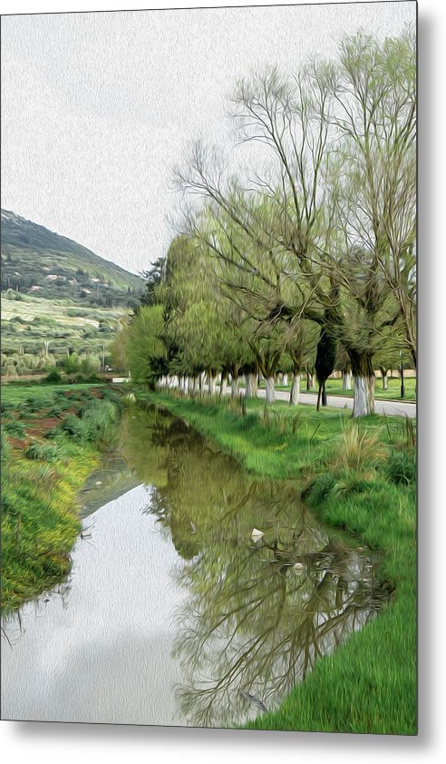 Reflections In The Creek - Metal Print