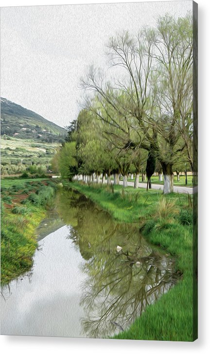 Reflections In The Creek - Acrylic Print