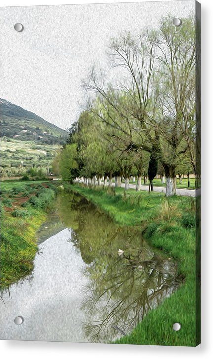 Reflections In The Creek - Acrylic Print