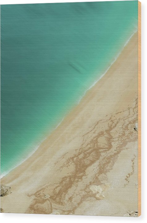 Sea And Sand Motion - Wood Print
