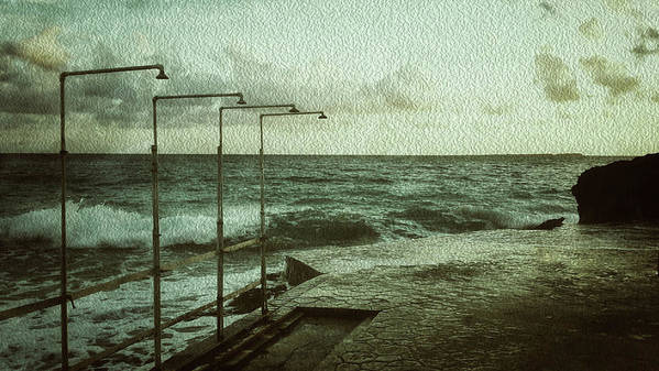 Showers On The Beach - Art Print