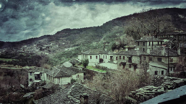 Stony Village On The Mountain - Art Print
