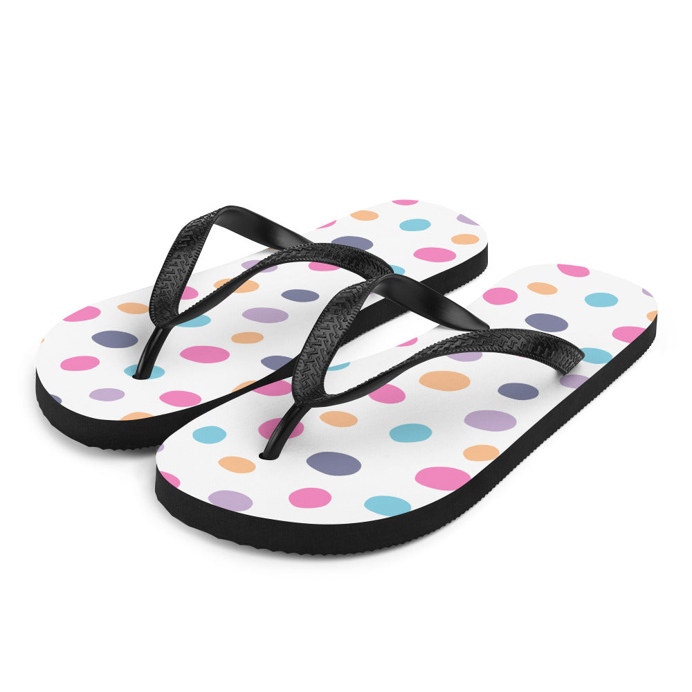 Flip-Flops/Pastell-Punkte