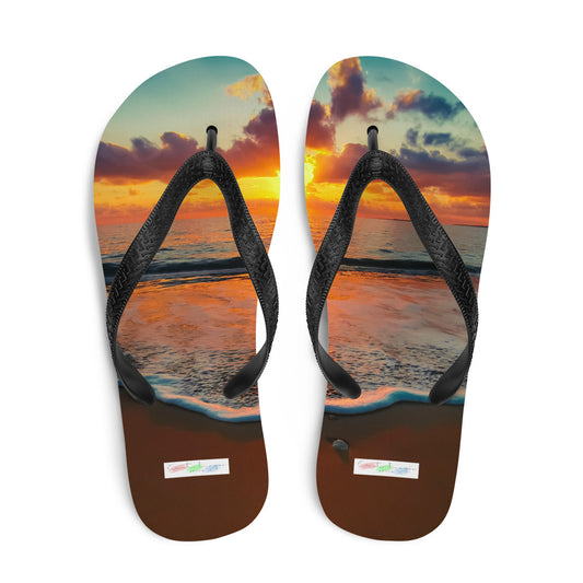 Flip-Flops/Sonnenuntergang am Strand