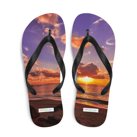 Flip-Flops/Sonnenuntergang am Strand