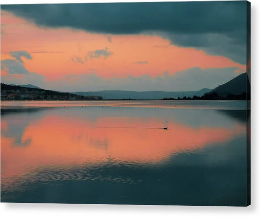 Symmetry At The Lagoon - Acrylic Print