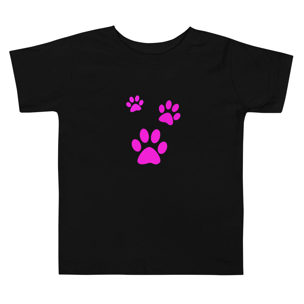 Kurzarm-T-Shirt für Kleinkinder/Drei Haustier-Prints