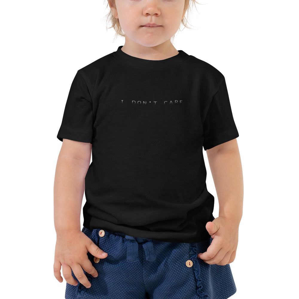 Toddler Short Sleeve Tee/I don't care