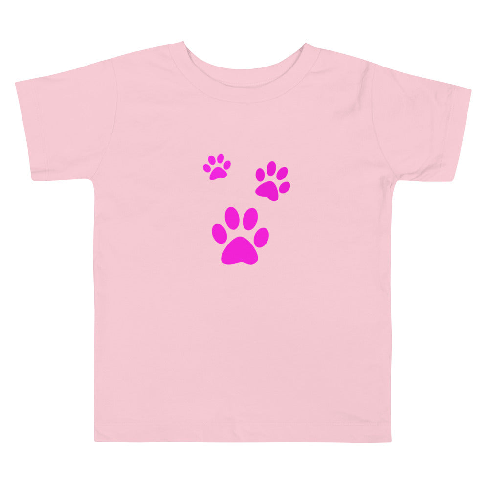 Toddler Short Sleeve Tee/Three Pet Prints