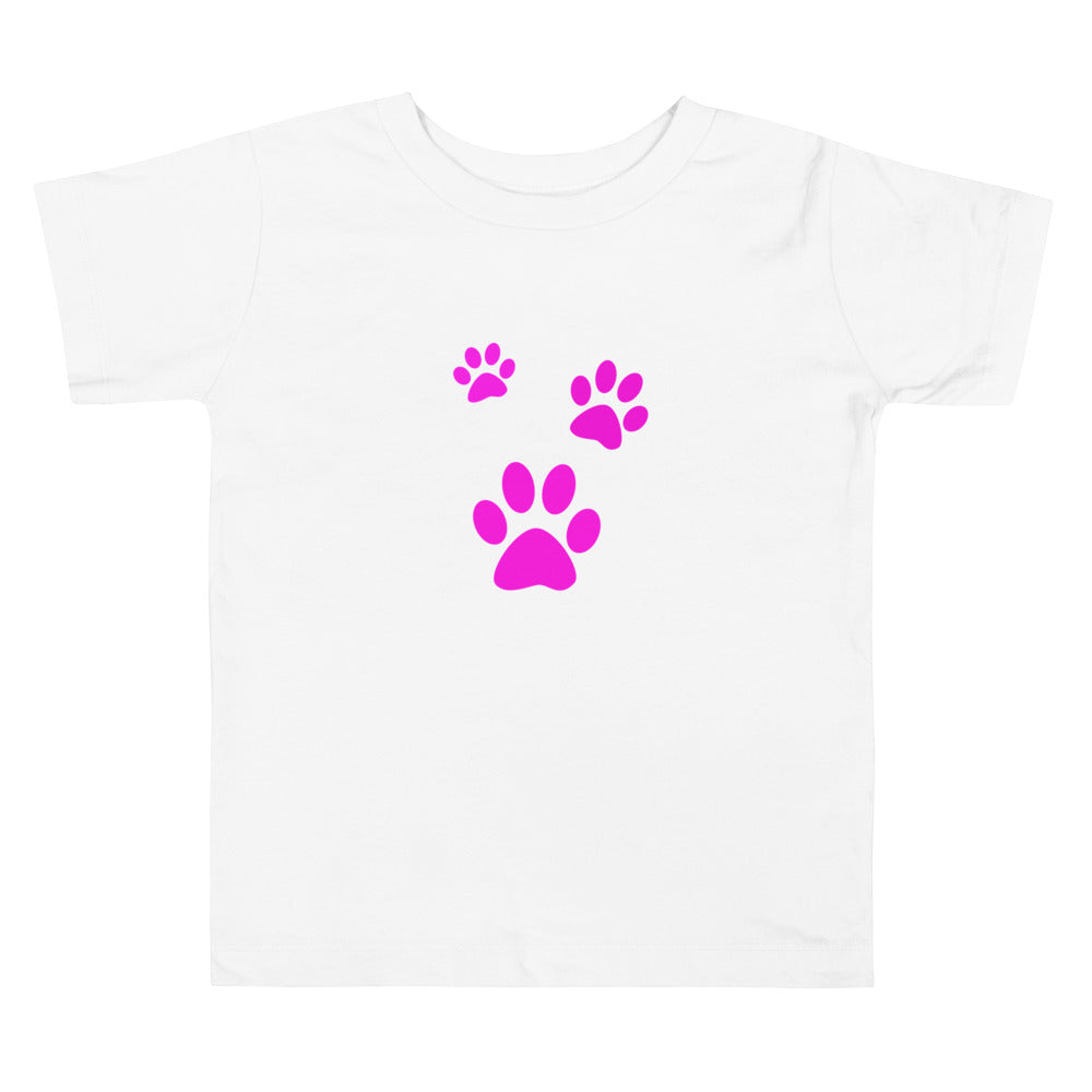 Toddler Short Sleeve Tee/Three Pet Prints