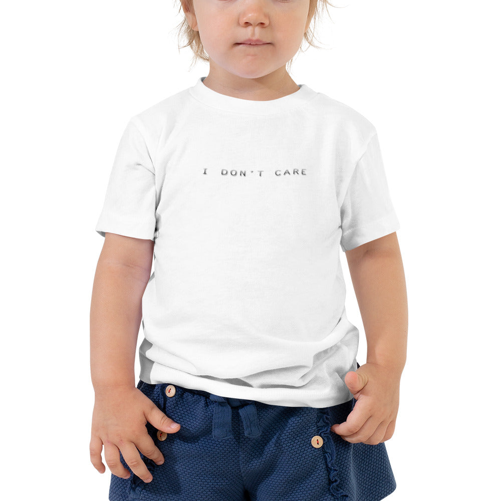 Toddler Short Sleeve Tee/I don't care