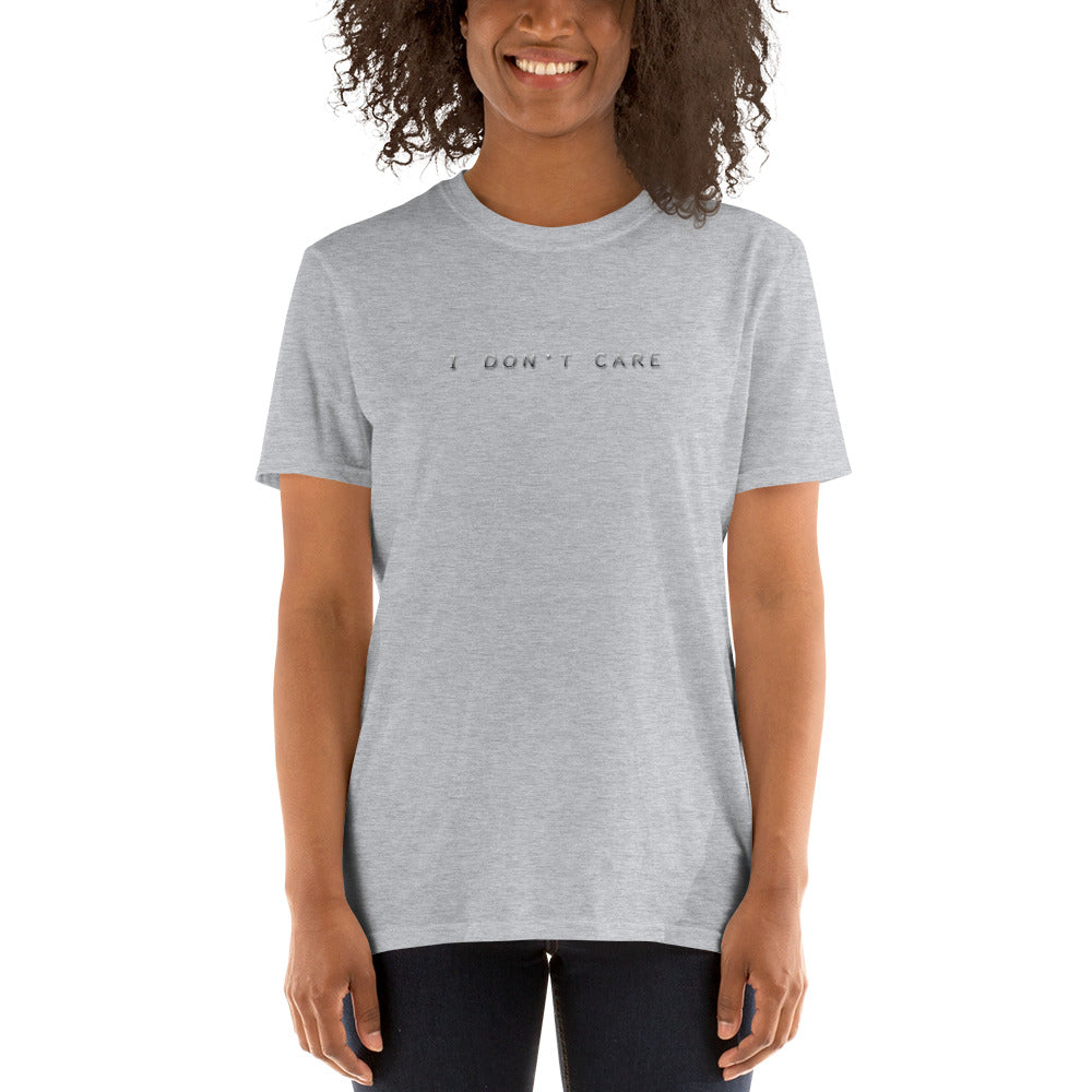 Short-Sleeve Unisex T-Shirt/I don't care