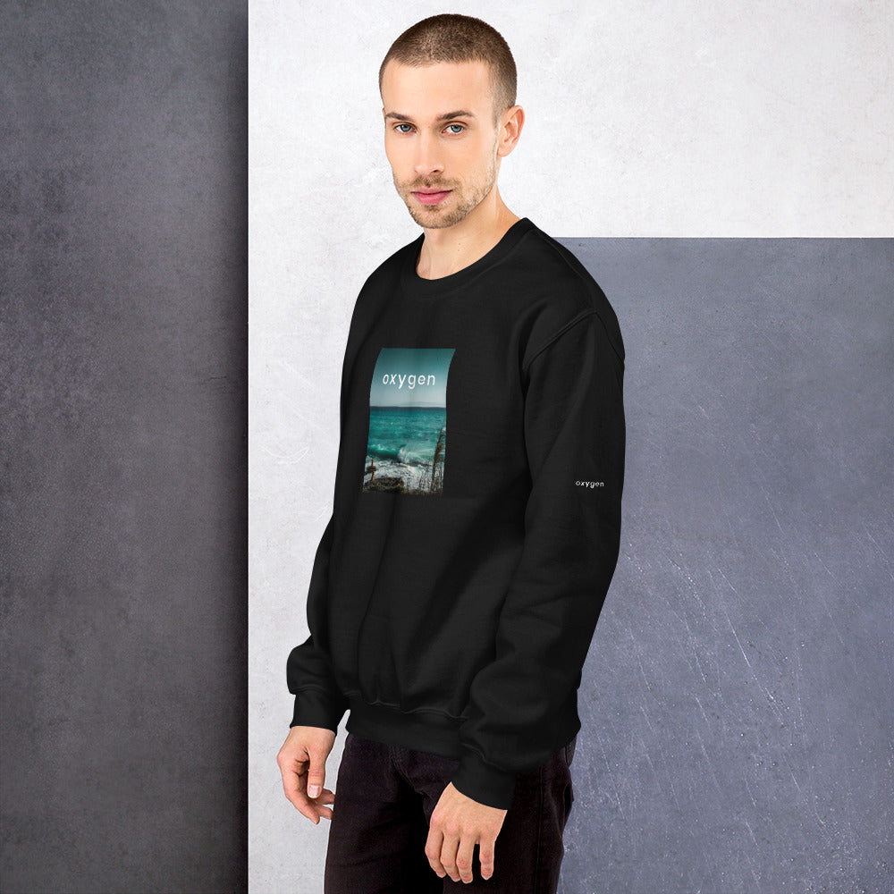 Unisex Sweatshirt/angry ocean