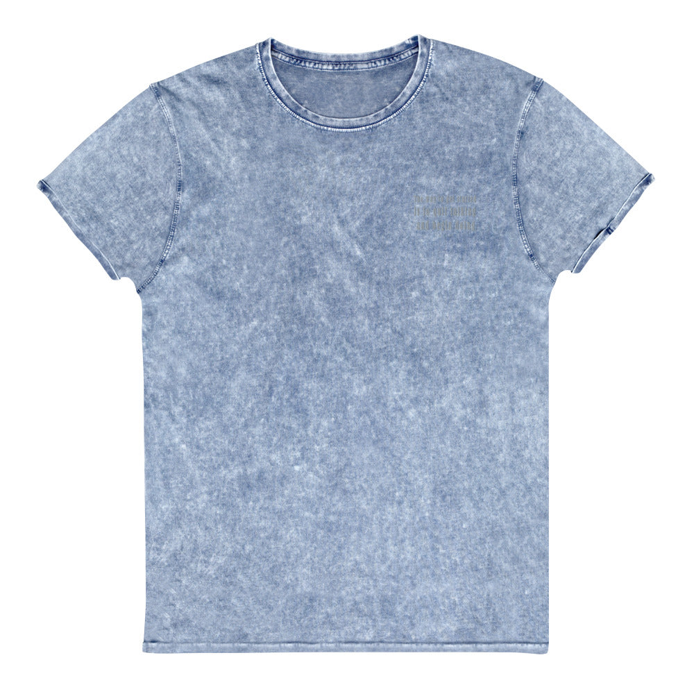 Denim T-Shirt/The Way You Get Started