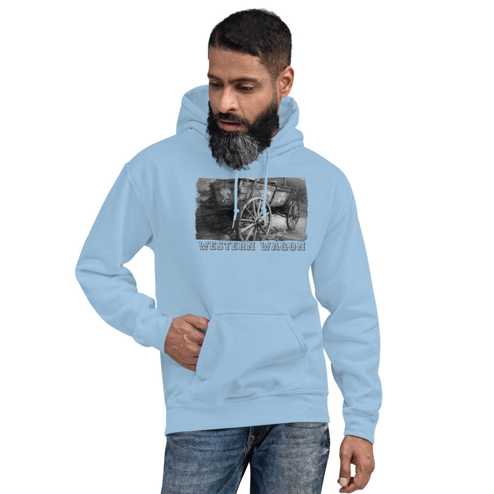 Unisex Hoodie/Western Wagon/Personalized - Enet Images