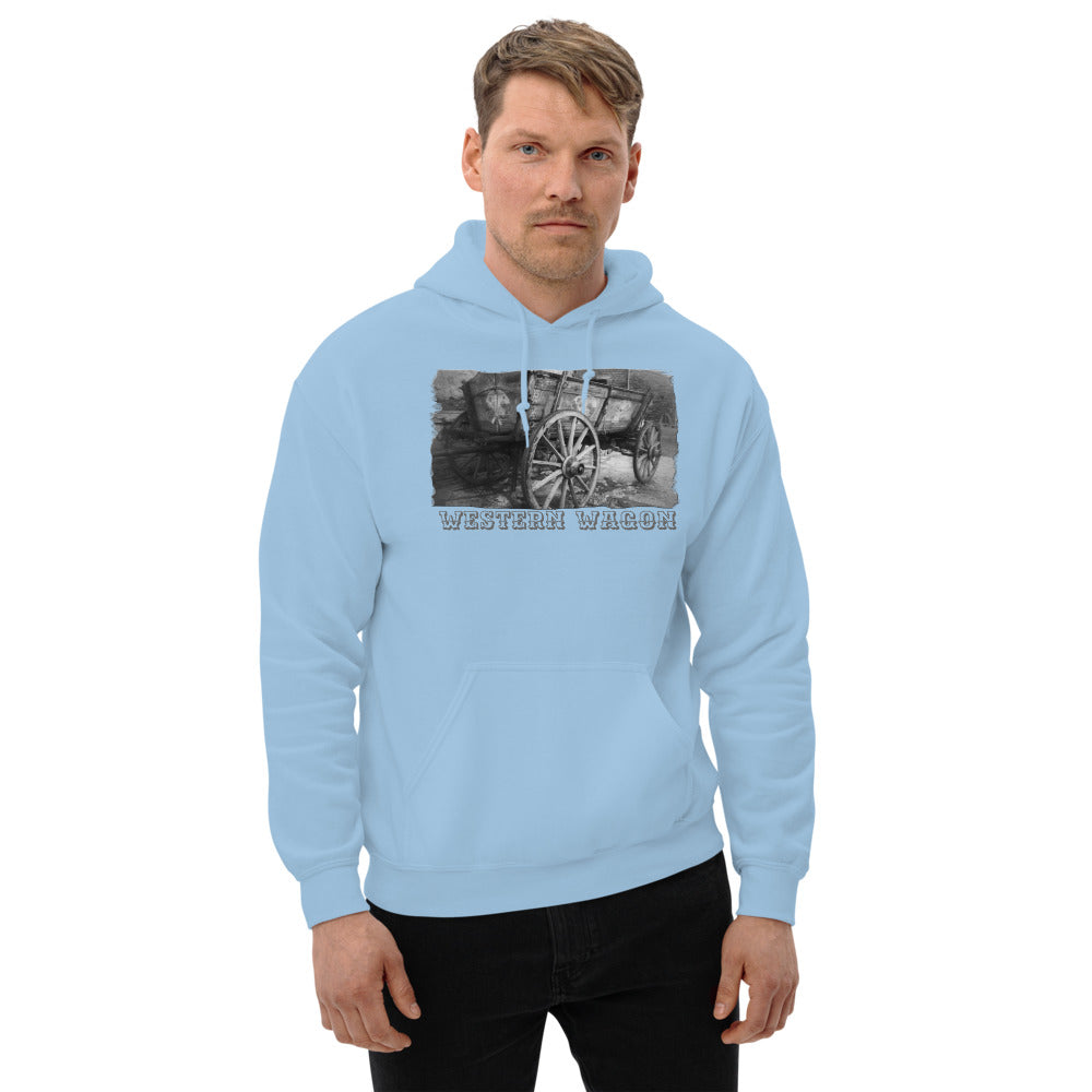 Unisex Hoodie/Western Wagon/Personalized - Enet Images
