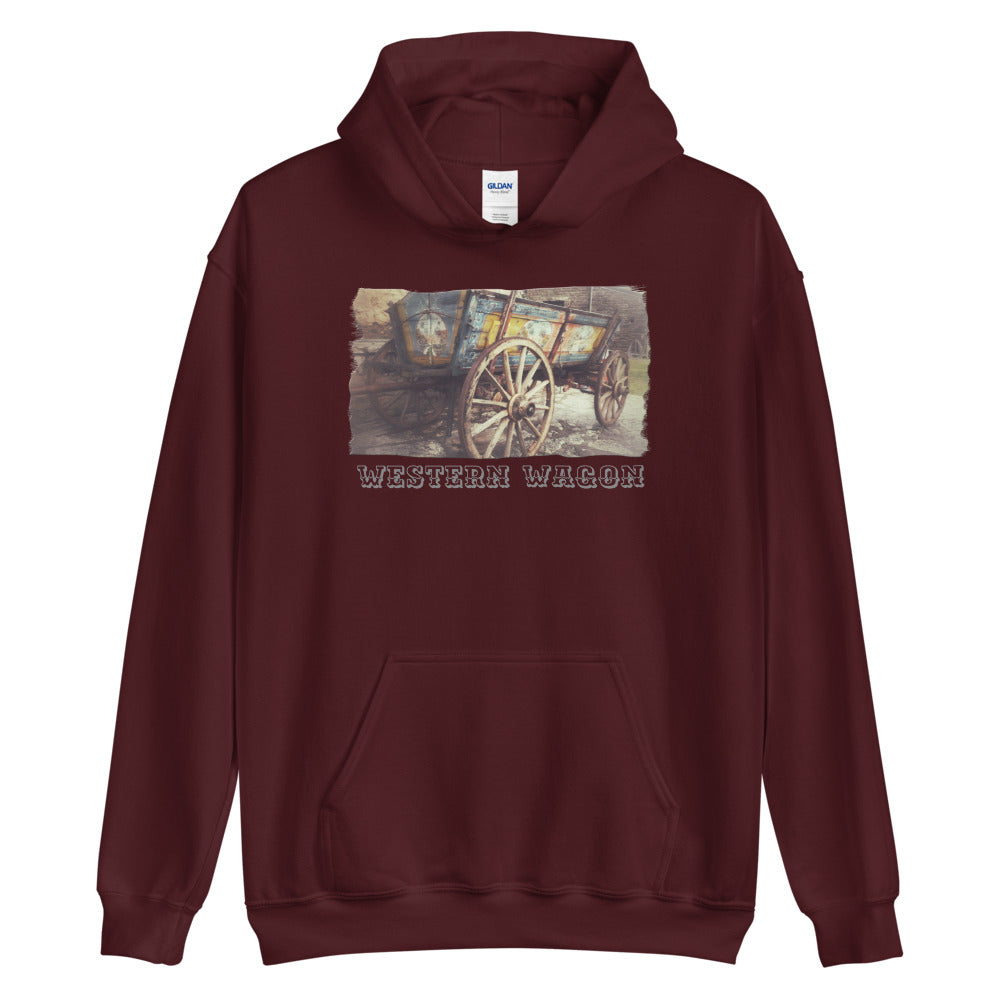 Unisex Hoodie/Western Wagon Colored/Personalized